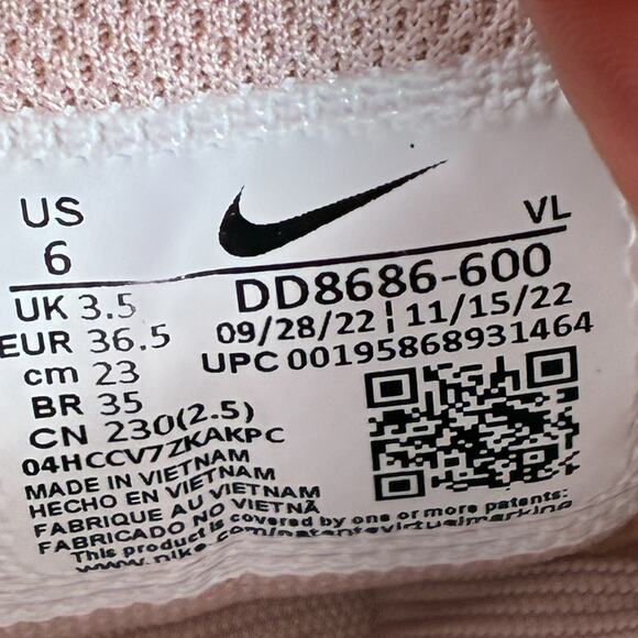 Nike Air Winflo 9 Pink Oxford Athletic Running Shoes DD8686-600 Women’s Size 6 - Picture 9 of 10